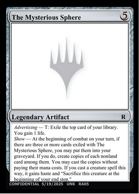 The Mysterious Sphere card art
