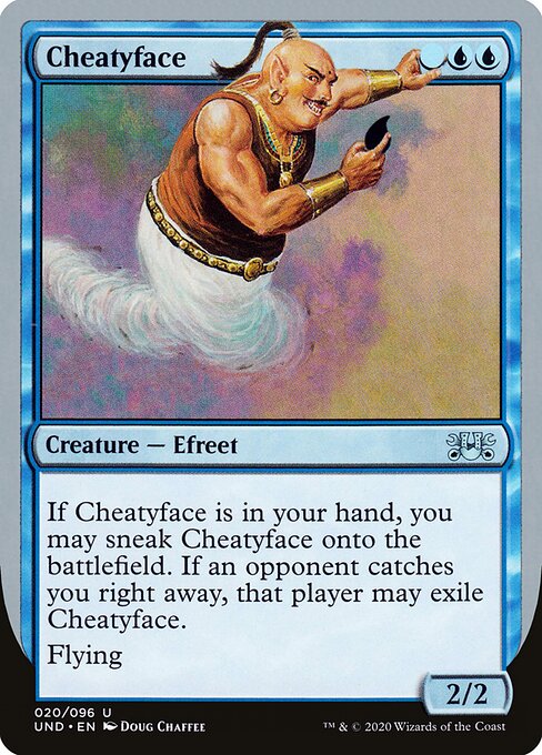 Cheatyface card art