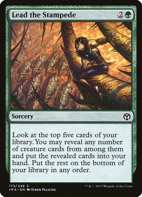 Lead the Stampede card art