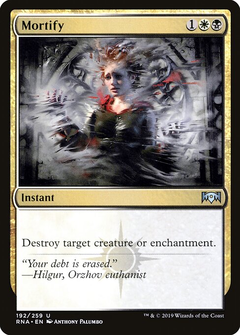 Mortify card art