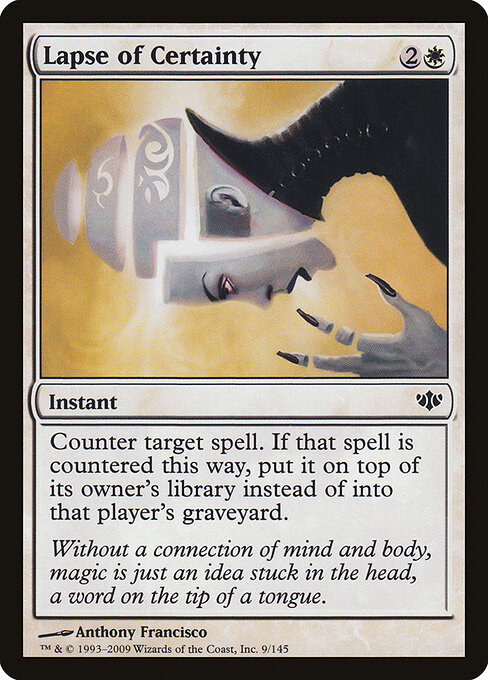 Lapse of Certainty card art