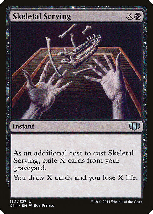 Skeletal Scrying card art