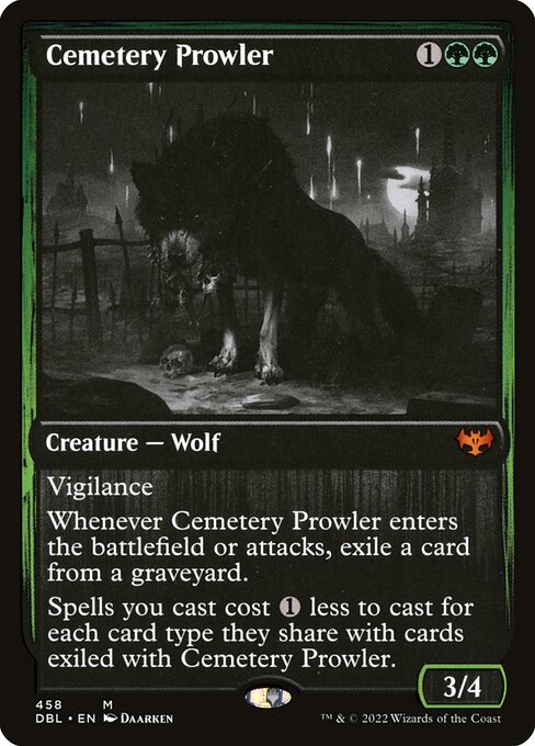 Cemetery Prowler card art