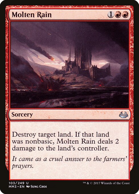 Molten Rain card art