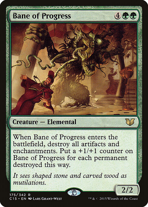 Bane of Progress card art