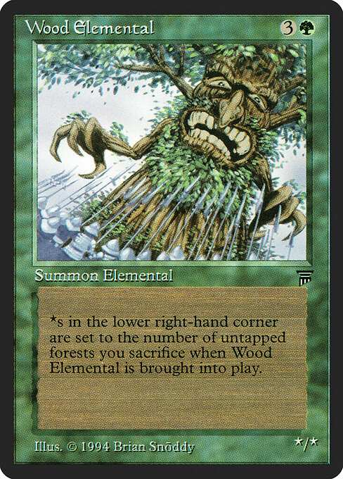 Wood Elemental card art