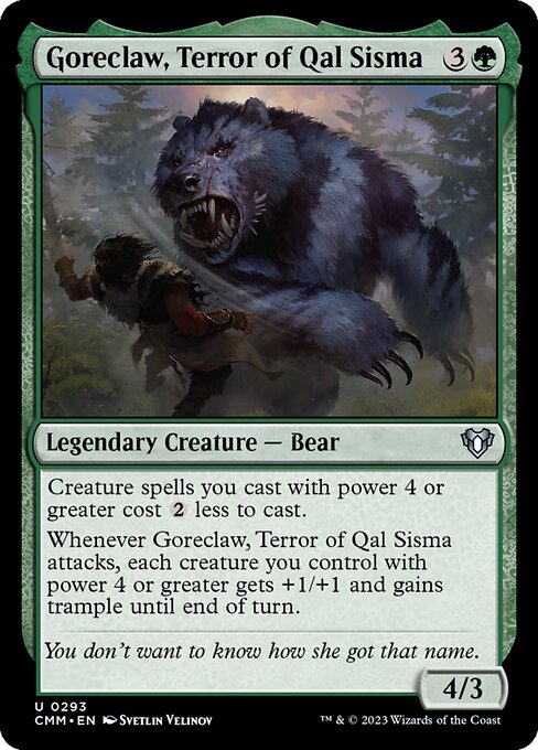 Goreclaw, Terror of Qal Sisma card art