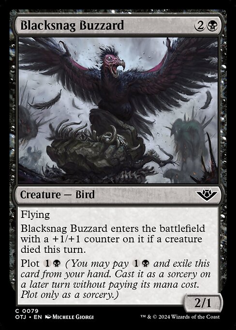 Blacksnag Buzzard card art