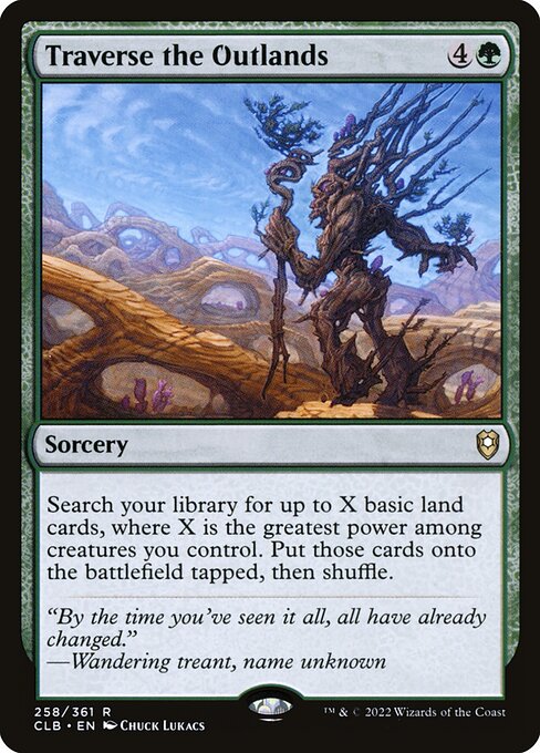 Traverse the Outlands card art