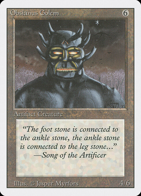 Obsianus Golem card art