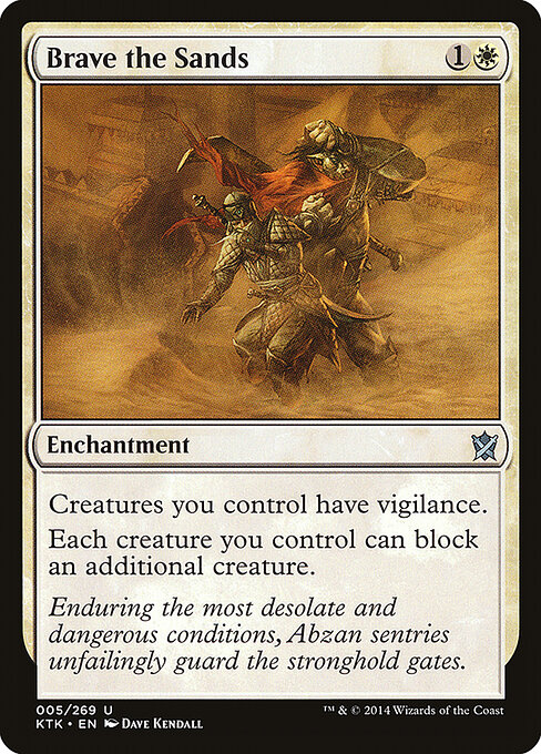 Brave the Sands card art
