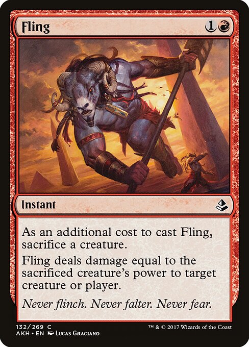 Fling card art
