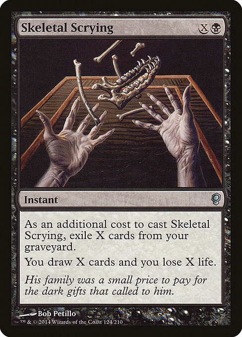 Skeletal Scrying card art