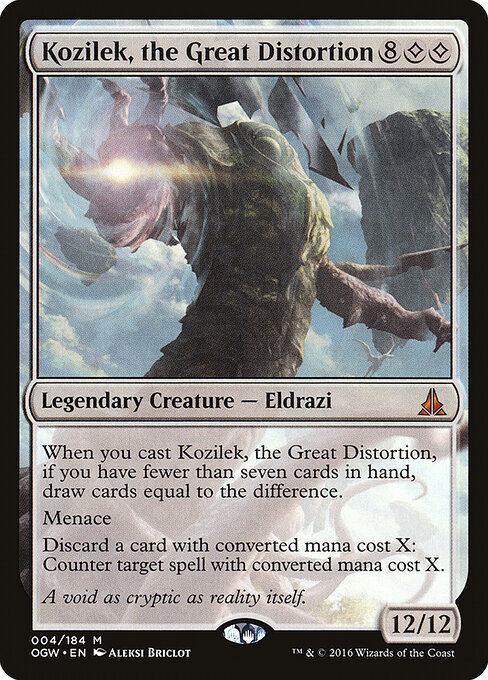 Kozilek, the Great Distortion card art