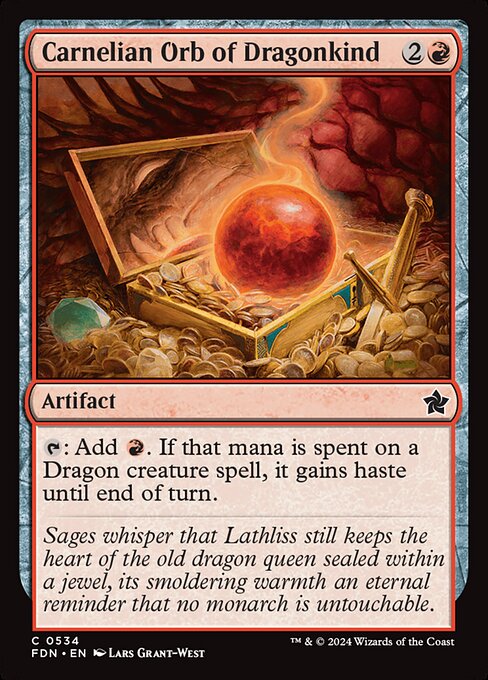 Carnelian Orb of Dragonkind card art
