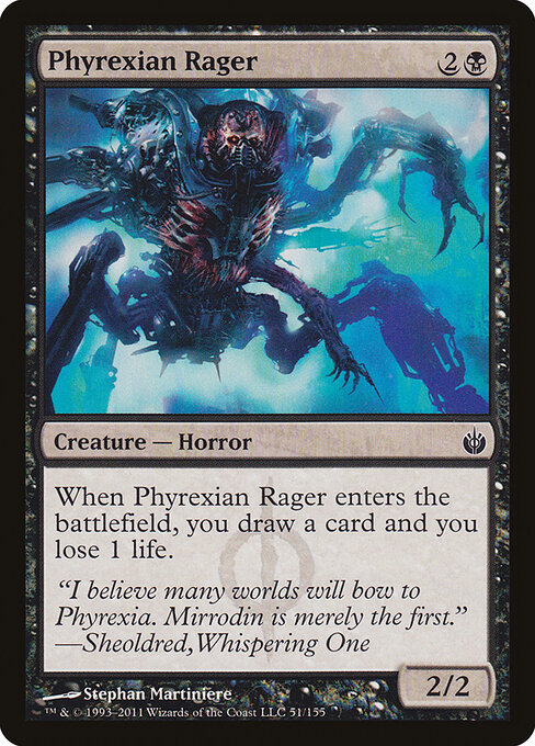Phyrexian Rager card art