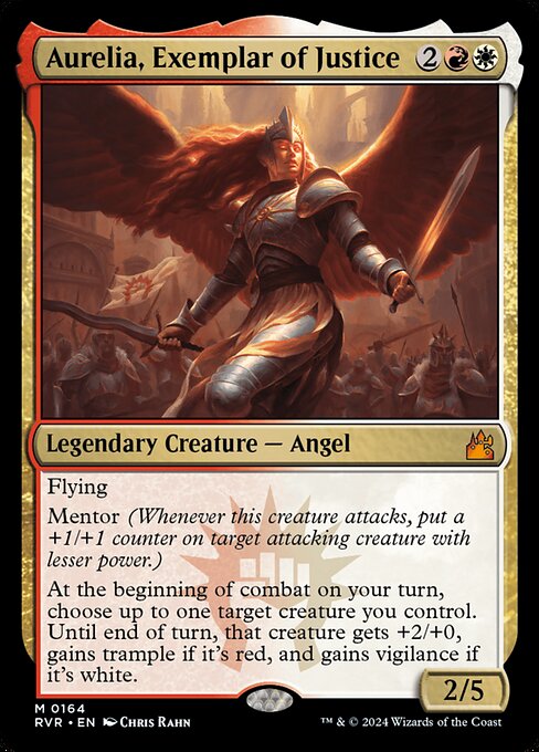 Aurelia, Exemplar of Justice card art