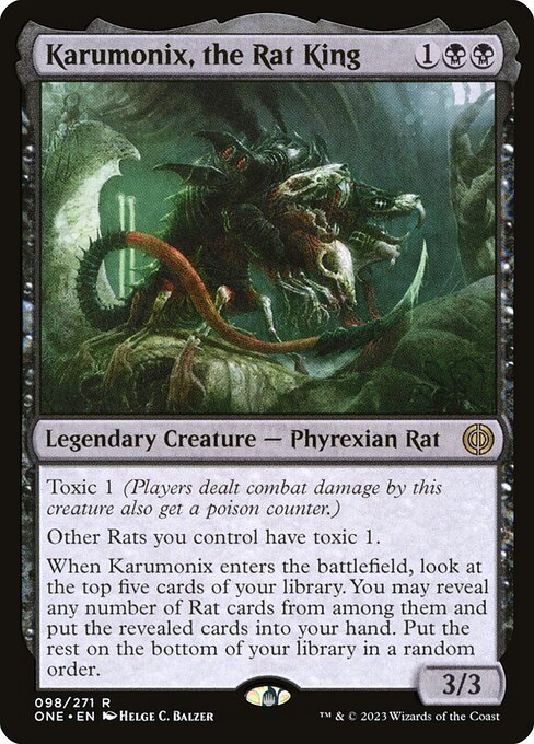 Karumonix, the Rat King card art