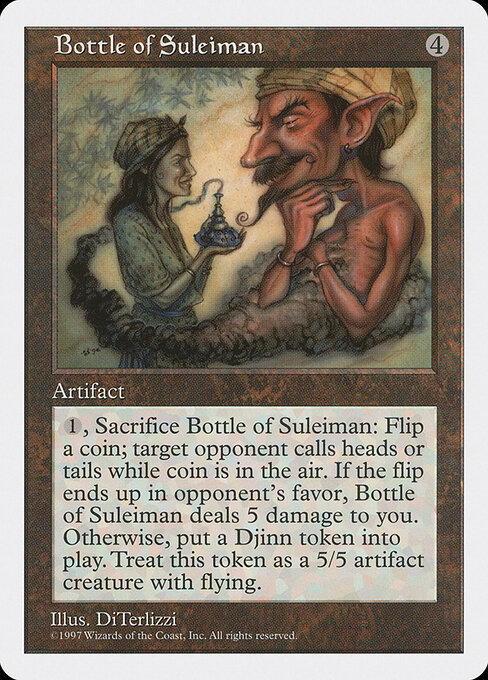 Bottle of Suleiman card art