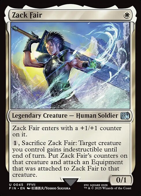Zack Fair card art