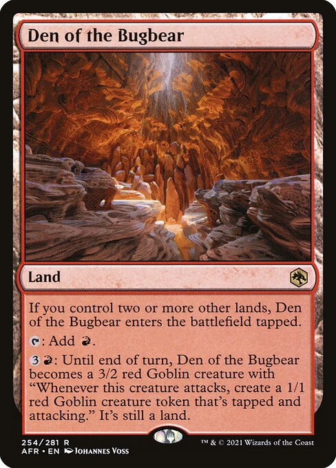 Den of the Bugbear card art