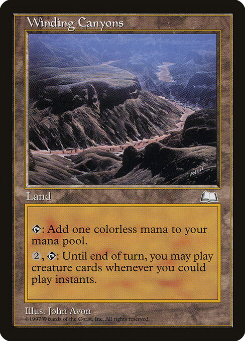 Winding Canyons card art