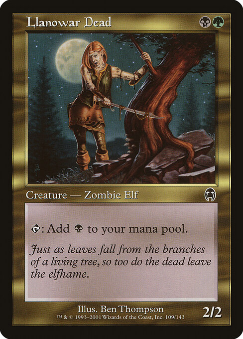 Llanowar Dead card art