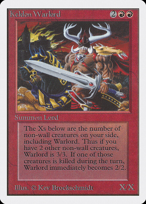 Keldon Warlord card art