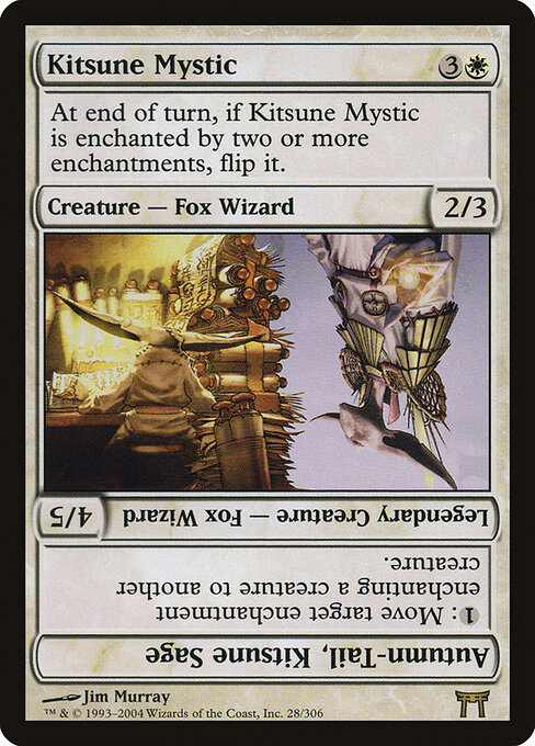 Kitsune Mystic // Autumn-Tail, Kitsune Sage card art