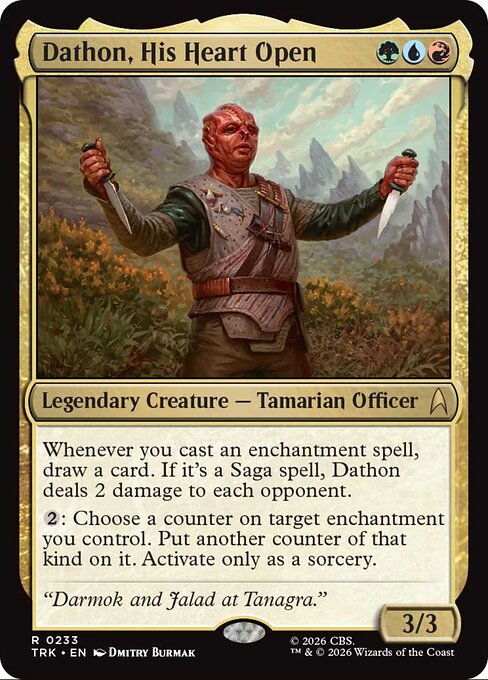 Dathon, His Heart Open card art