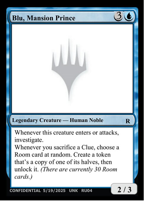 Blu, Mansion Prince card art