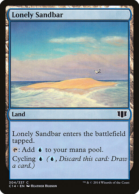Lonely Sandbar card art