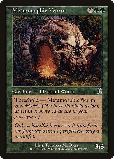 Metamorphic Wurm card art