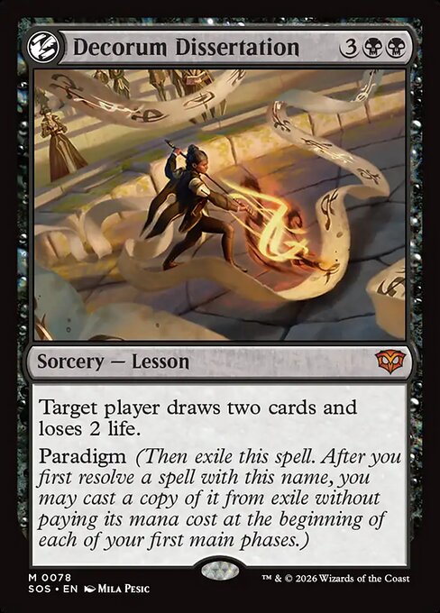 Decorum Dissertation card art