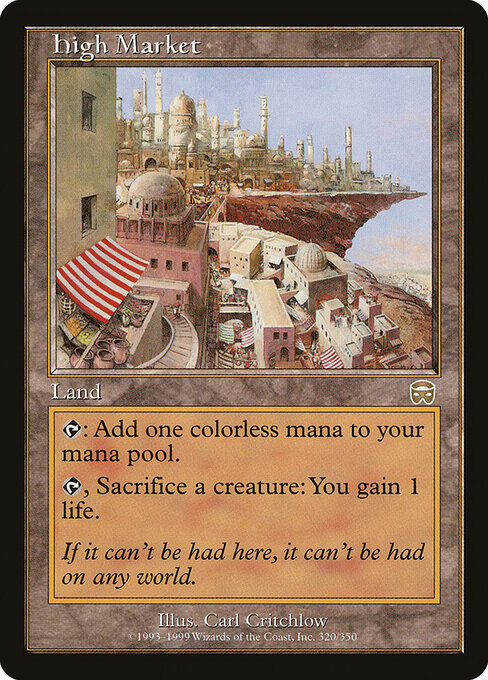 High Market card art