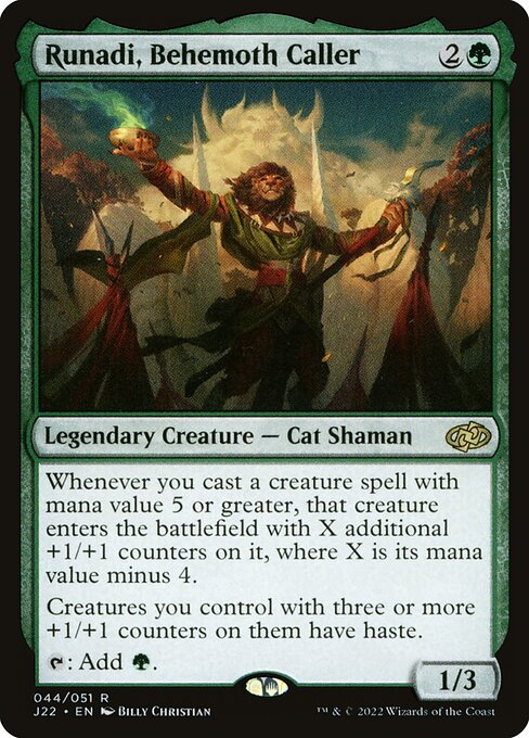 Runadi, Behemoth Caller card art