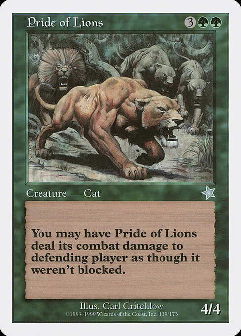 Pride of Lions card art