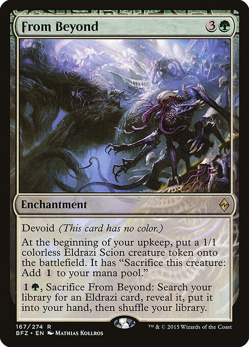 From Beyond card art