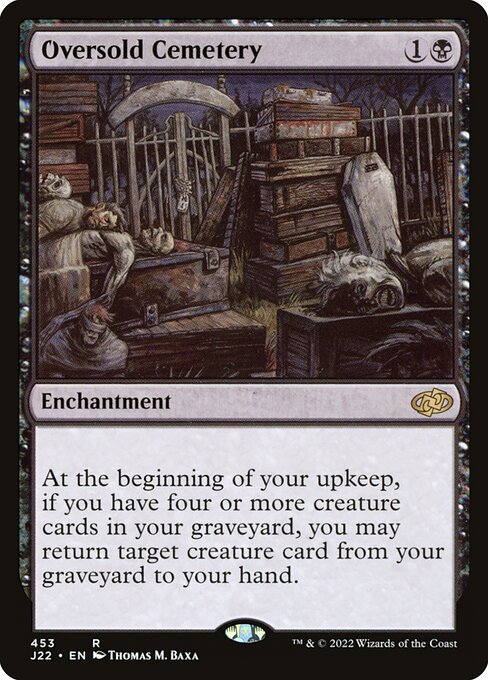 Oversold Cemetery card art