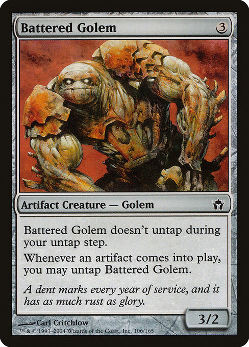 Battered Golem card art