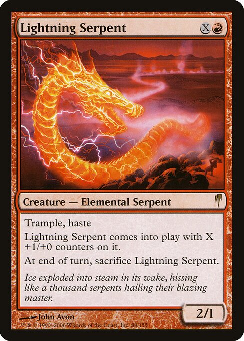 Lightning Serpent card art