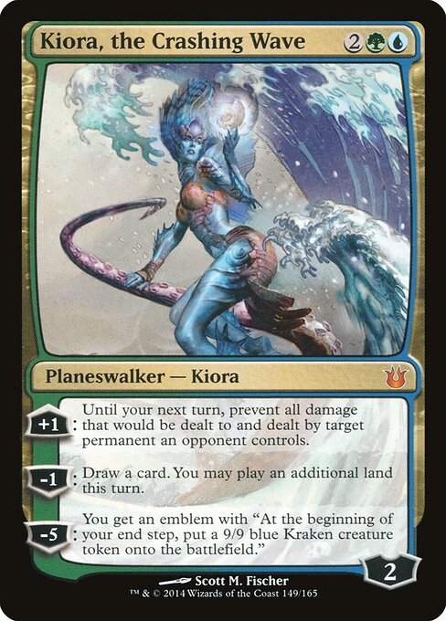 Kiora, the Crashing Wave card art