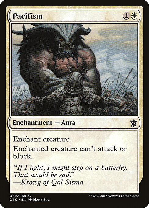 Pacifism card art