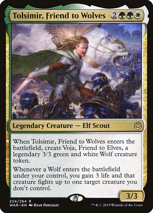 Tolsimir, Friend to Wolves card art