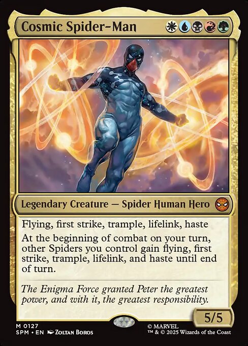 Cosmic Spider-Man card art