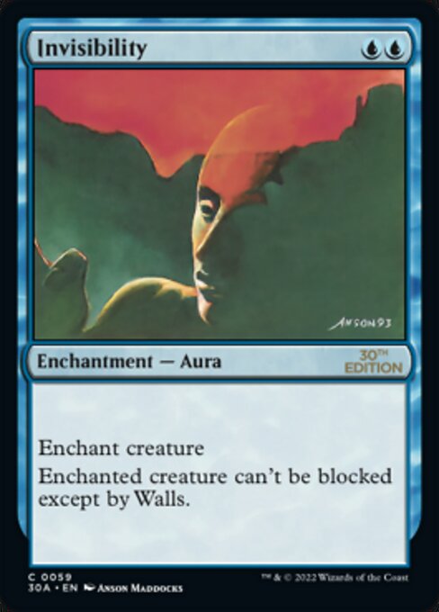 Invisibility card art