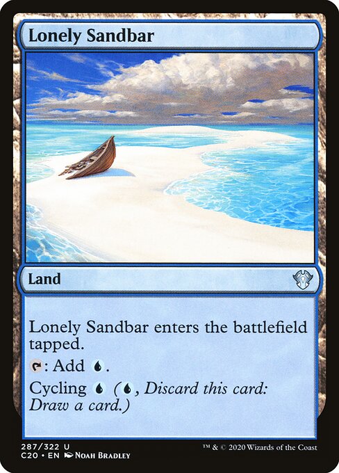 Lonely Sandbar card art