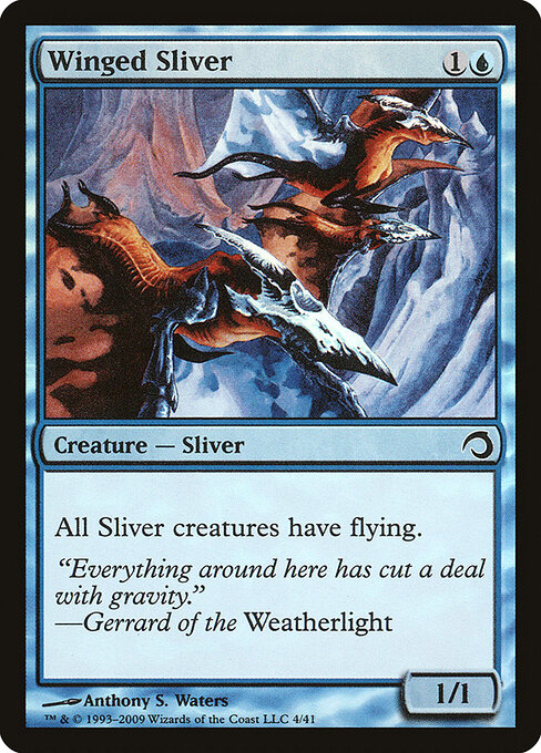 Winged Sliver card art
