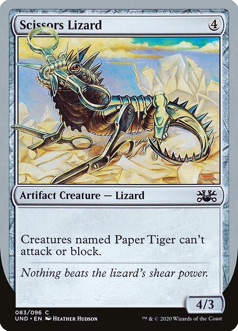 Scissors Lizard card art