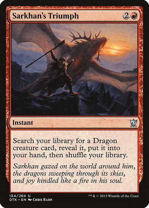 Sarkhan's Triumph card art